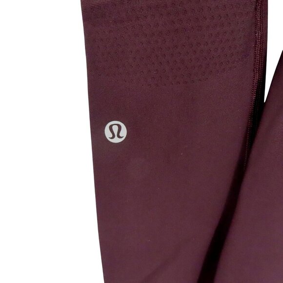 Lululemon Women 2 Zoned In Tight 27in Cassis Deep Purple Athletic Leggings Pants - Picture 9 of 12
